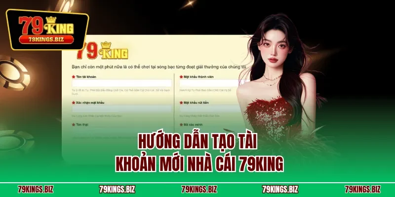 Hướng dẫn tạo tài khoản mới nhà cái 79KING